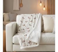 Garden Greatness Waddle Duck Warm Cosy Throw in White | Size: 130 cm x 170 cm Garden Greatness White 130 cm x 170 cm