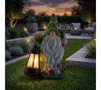 Garden Greatness Welcome Gonk with Solar Lantern | Size: 1 Pack Garden Greatness Multicolor 1 Pack