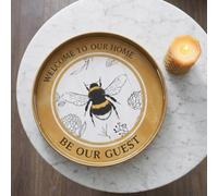 Garden Greatness Welcome To Our Home Bee Tray Decor