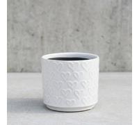 Garden Greatness Welcome White Heart Display Planter Garden Greatness White