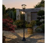 Garden Greatness Whitehall Tear Drop Solar Lamp Post Light in Black | Size: 1 Pack Garden Greatness Black 1 Pack