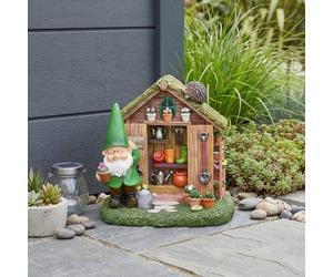 Garden Greatness Wilf's Shed Woodland Garden Ornament | Size: 1 Pack Garden Greatness Multicolor 1 Pack