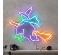 Garden Greatness Witch Shaped Halloween Led Wall Light
