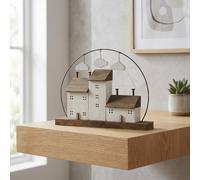 Garden Greatness Wooden House Clouds Ornament in White | Size: 1 Pack Garden Greatness White 1 Pack