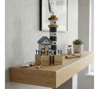 Garden Greatness Wooden Lighthouse Block Ornament | Size: 1 Pack Garden Greatness Multicolor 1 Pack