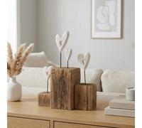 Garden Greatness Wooden Love Hearts On Blocks Chic