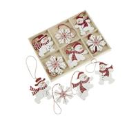 Garden Greatness Wooden Snowflake Snowman Hanging Decoration | Size: 1 Pack Garden Greatness Multicolor 1 Pack