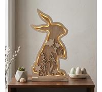 Garden Greatness Wooden Standing Light Up Bunny