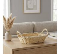 Garden Greatness Woven Beaded Serving Tray in Beige | Size: 1 Pack Garden Greatness Beige 1 Pack