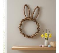 Garden Greatness Woven Twig Rabbit Silhouette Wreath in Brown | Size: 1 Pack Garden Greatness Brown 1 Pack