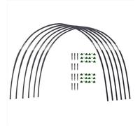 Garden Greenhouse Hoop Set - Folding Fiberglass Plant Tunnel Kit for Frost Protection, DIY Arches & Row Covers