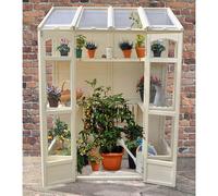 Garden Greenhouse Victorian Tall Wall with Auto-Vent Pressure Treated