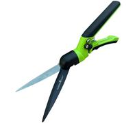 Garden Guru Hand Grass Clipper Scissors - Rotating Cutter Head with Safety Lock - Rust Proof High Carbon Steel Blades - Soft Comfort Grip Handles - Perfect for Lawn Edging, Shrubs, Flowers, Gardening