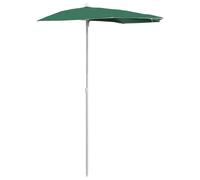 Garden Half Parasol with Pole Outdoor Umbrella Sunshade Canopy Parasol vidaXL