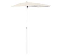 Garden Half Parasol with Pole Outdoor Umbrella Sunshade Canopy Parasol vidaXL