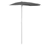 Garden Half Parasol with Pole Outdoor Umbrella Sunshade Canopy Parasol vidaXL