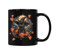 Garden Halloween Decorations Halloween Mug Cute Pumpkin Mug Theme Ceramic 11oz for Daily for Present Coffee with Chocolate Set (B, One Size)