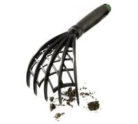 Garden Hand Claw Rake - 5 Prong Outdoor Garden Cultivator & Raking Tool With Criss-Cross Design To Sift Out Debris & Stones