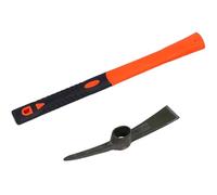 Garden Hand Pickaxe Fiberglass Handle for Soil Breaking Landscaping Digging Gardening Paving Outdoor Construction Work Farming Hand Mattock