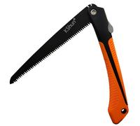 Garden Hand Saw Folding 25cm Blade 1.1mm Thick SK85 Steel 3-Side Sharpened Teeth Branch Saw 6 TPI Hiking Camping Outdoor Survival Cutting Wood Trimming Trees Clearing The Path