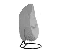 Garden Hanging Chair Cover Patio Cocoon Egg Chair Cover Waterproof Oxford Fabric Pod Swing Chair Protective Cover Dustproof with Drawstrings Grey Single 190x115cm