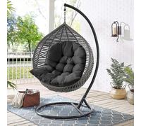 Garden Hanging Egg Swing Hammock Seat Cushion Pad in UV Resistant Polyester Fabric