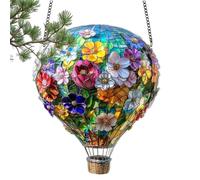 Garden Hanging Ornaments, Hot Air Balloon Solar Shape Window Decorations, Sun Catcher Hot Air Balloon Garden Light, Garden Decorations for Window, Living Room, Garden, Balconies Yards