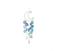 Garden Hanging Shell Wind Chimes 1 Pack Outdoor Decorative Chimes Producing Calm Sounds from Natural Shells Suitable for Patio, Porch, Window, and Indoor Spaces (B)