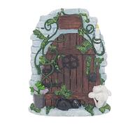 Garden Hatch- Enchanting Garden Spot, Decorative Gnome Pathway, Vertical Back Hook Aperture. Tough Resin Accessory Case Border, Little Habitation Entrance | for Bedrooms