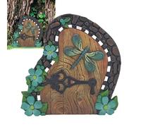 Garden Hatch- Enchanting Garden Spot, Decorative Gnome Pathway, Vertical Back Hook Aperture. Tough Resin Accessory Case Border, Little Habitation Entrance | for Bedrooms