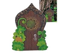 Garden Hatch- Enchanting Garden Spot, Decorative Gnome Pathway, Vertical Back Hook Aperture. Tough Resin Accessory Case Border, Little Habitation Entrance | for Bedrooms
