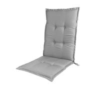 Garden High Back Chair Cushions, 120X50cm(47X19.7Inch) Adirondack Chair Cushions with Ties, Waterproof Recliner Lounger Cushion Pad for Patio Indoor Outdoor,Light Gray