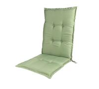 Garden High Back Chair Cushions, 120X50cm(47X19.7Inch) Adirondack Chair Cushions with Ties, Waterproof Recliner Lounger Cushion Pad for Patio Indoor Outdoor,Green