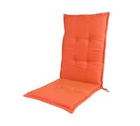 Garden High Back Chair Cushions, 120X50cm(47X19.7Inch) Adirondack Chair Cushions with Ties, Waterproof Recliner Lounger Cushion Pad for Patio Indoor Outdoor,Orange