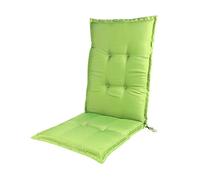 Garden High Back Chair Cushions, 120X50cm(47X19.7Inch) Adirondack Chair Cushions with Ties, Waterproof Recliner Lounger Cushion Pad for Patio Indoor Outdoor,Grass Green