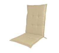 Garden High Back Chair Cushions, 120X50cm(47X19.7Inch) Adirondack Chair Cushions with Ties, Waterproof Recliner Lounger Cushion Pad for Patio Indoor Outdoor,Beige