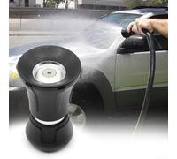 Garden High Pressure Water Nozzle, Garden Hose Pipe Spray Attachment, Fire Hose Nozzle, With TPR Rubber Coverage And Leak-Proof Design, For Watering Plant