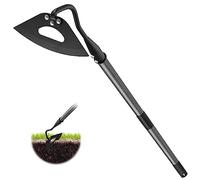 Garden Hoe, Dutch Hoe with 140 cm Handle, Hardened Hollow Hoe Weeding Hoe for Weeding Digging Hoe, Loosening Soil, Digging, Planting, Making Furrows, Practical Weed Remover Garden Tool