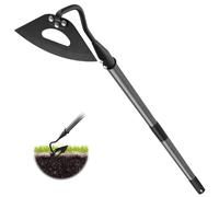 Garden Hoe, Dutch Hoe with 170 cm Handle, Hardened Hollow Hoe Weeding Hoe for Weeding Digging Hoe, Loosening Soil, Digging, Planting, Making Furrows, Practical Weed Remover Garden Tool