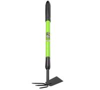 Garden Hoe - Telescoping 27-39 Inch Dual Head Weeder & Cultivator with Adjustable Handle, Lightweight Rust Resistant for Raised Beds, Camping, Beach & Backyard Gardening