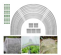 Garden Hoops for Netting| Cloches for Growing Vegetables | Poly Tunnels for Gardens | 6/10 Set Detachable Grow Tunnel for Garden Fabric Plant Support