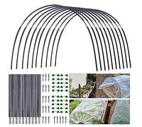 Garden Hoops for Netting, Poly Tunnels Hoops for Gardens, DIY Plant Support Hoops for Crop Protection Growing Vegetables, Greenhouse Frame Cloche Hoops for Allotments & Raised Beds (30PCS)
