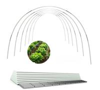 Garden Hoops for Raised Beds, 10 Set Garden Tunnel Hoops for Row Cover, Greenhouse Tunnel Arches, Fibreglass, Tunnel Arch for Raised Bed, Greenhouse Tyres