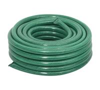 Garden Hose 30 m PVC Green 0.75" with 4pc Fittings Nozzle & Tap 3-layer 1.8mm ID