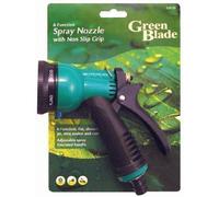 Garden Hose 6 Function Spray Gun Nozzle with Non Slip Grip Shower,Flat, Spray,Mist, Soaker & Cone
