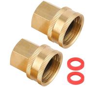 Garden Hose Adapter, 1/2" NPT Female X 3/4" GHT Female Connector