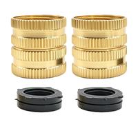 Garden Hose Adapter - Female Connection in 3/4 - with Washers and Joint Thread for Garden Hose - for Repair Valves Outdoor Taps, Motorhomes, Kitchens, Showers and Systems