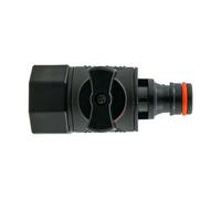 Garden Hose All Connectors Fittings Universal Standard Hozelock Compatible Black 3/4 inch 1/2 inch (3/4" BSPF to Quick Valve)