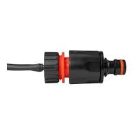 Garden Hose All Connectors Fittings Universal Standard Hozelock Compatible Black 3/4 inch 1/2 inch (4mm Micro + Double Male)