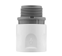 Garden Hose All Connectors Fittings Universal Standard Hozelock Valves Male Female Compatible White (3/4 BSPM to Quick)